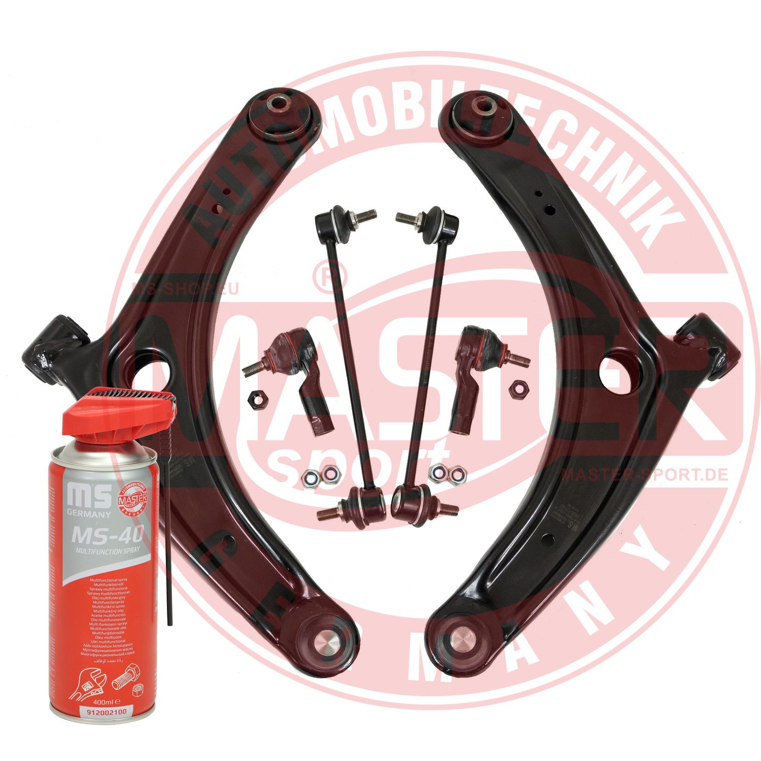 Control/Trailing Arm Kit, wheel suspension (36944/2-KIT-MSP)