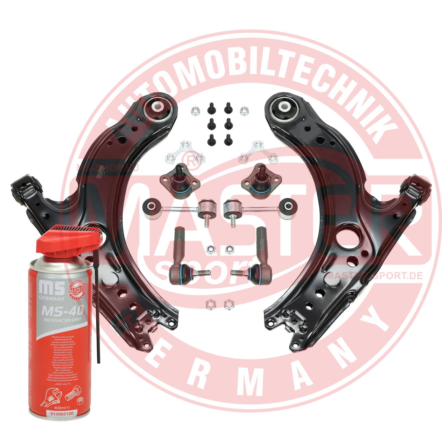 Control/Trailing Arm Kit, wheel suspension (36812-SET-MSP)