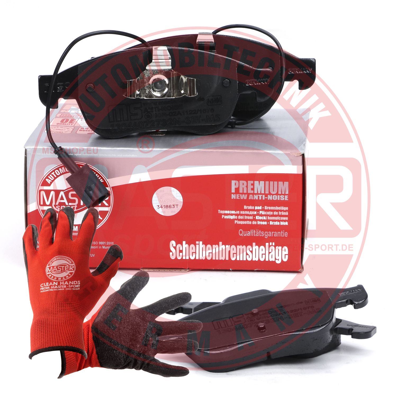 Brake Pad Set, disc brake (13046072732N-SET-MSP)