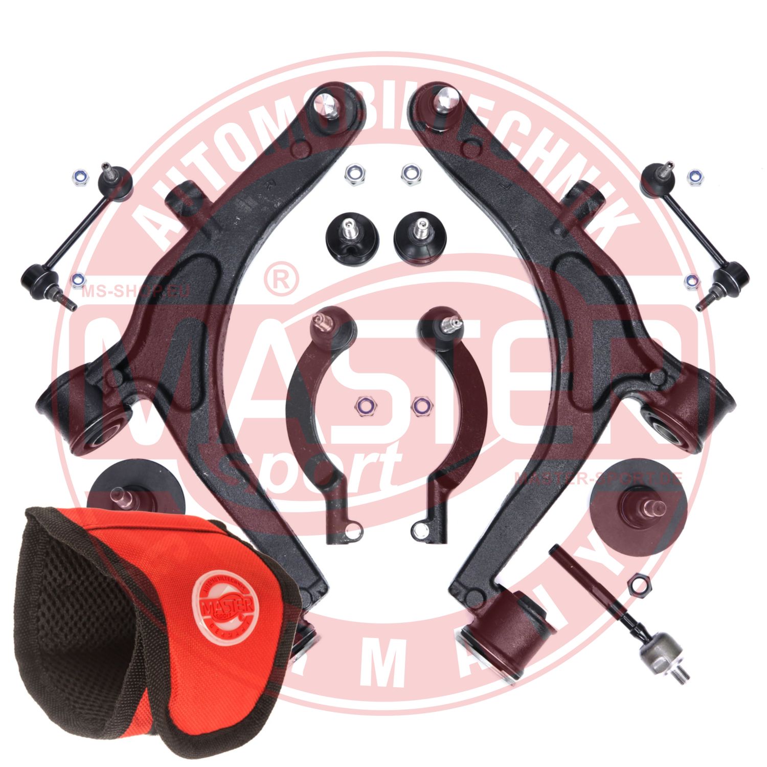 Control/Trailing Arm Kit, wheel suspension (36912/2-KIT-MSM)
