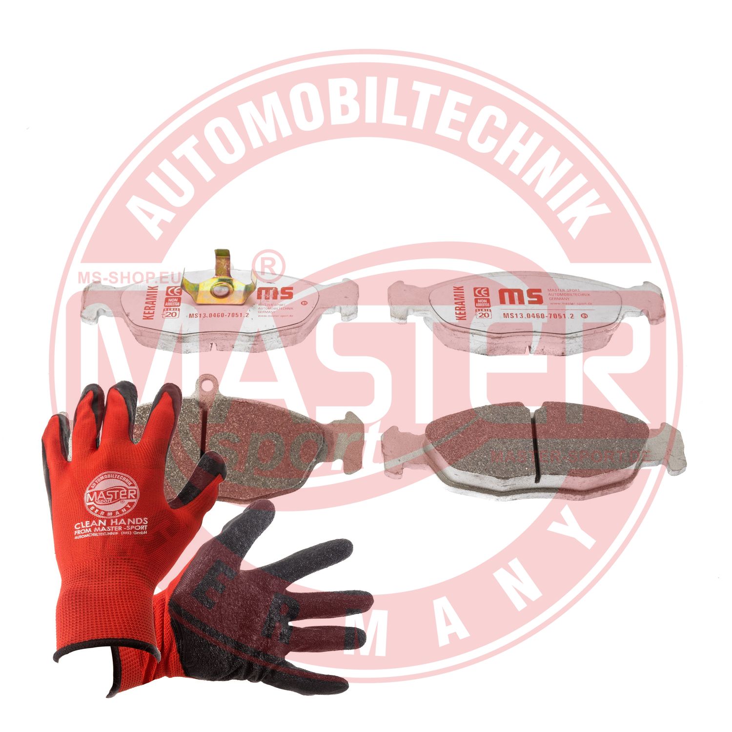 Brake Pad Set, disc brake (13046070512K-SET-MSP)
