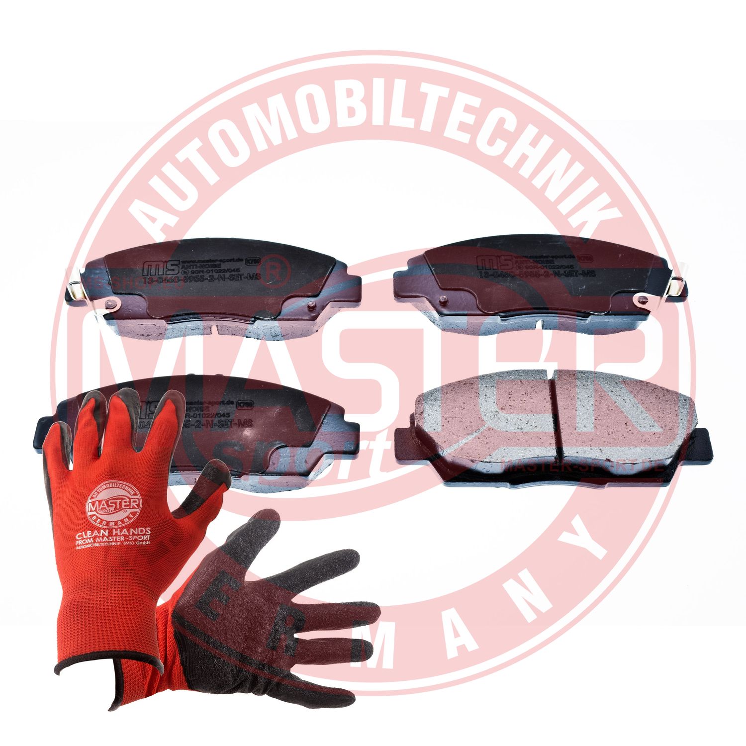 Brake Pad Set, disc brake (13046059552N-SET-MSP)
