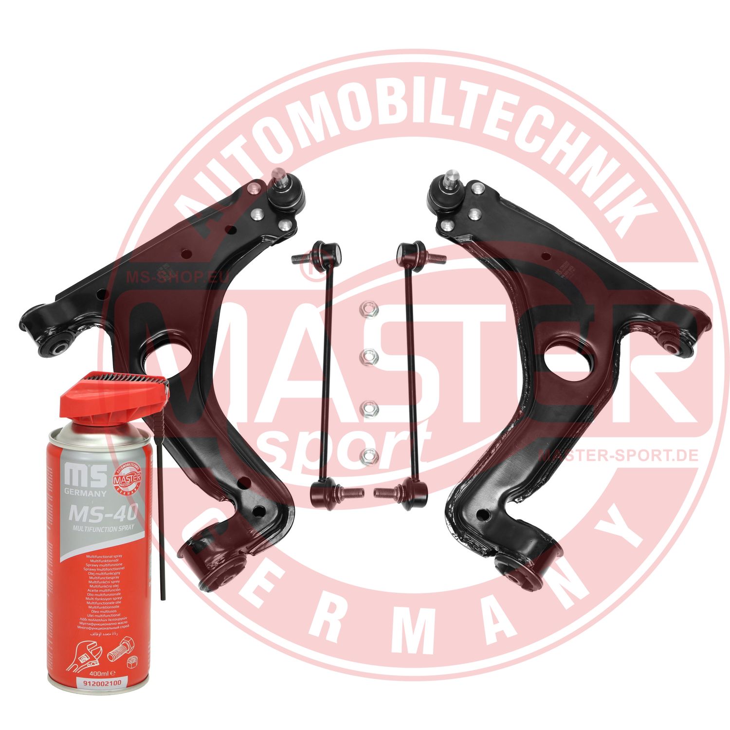 Control/Trailing Arm Kit, wheel suspension (36937/2-KIT-MSP)