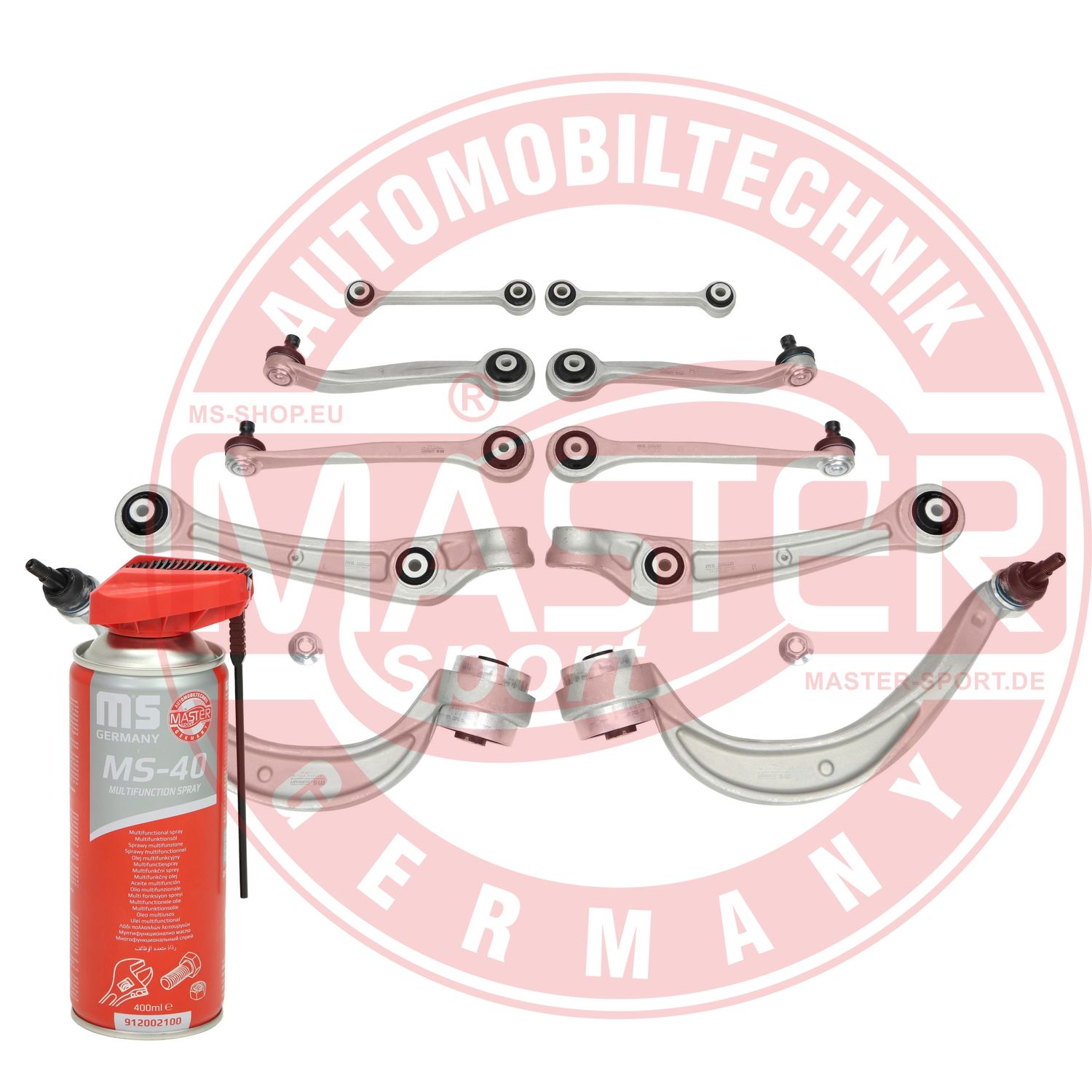 Control/Trailing Arm Kit, wheel suspension (37003/2-KIT-MSP)