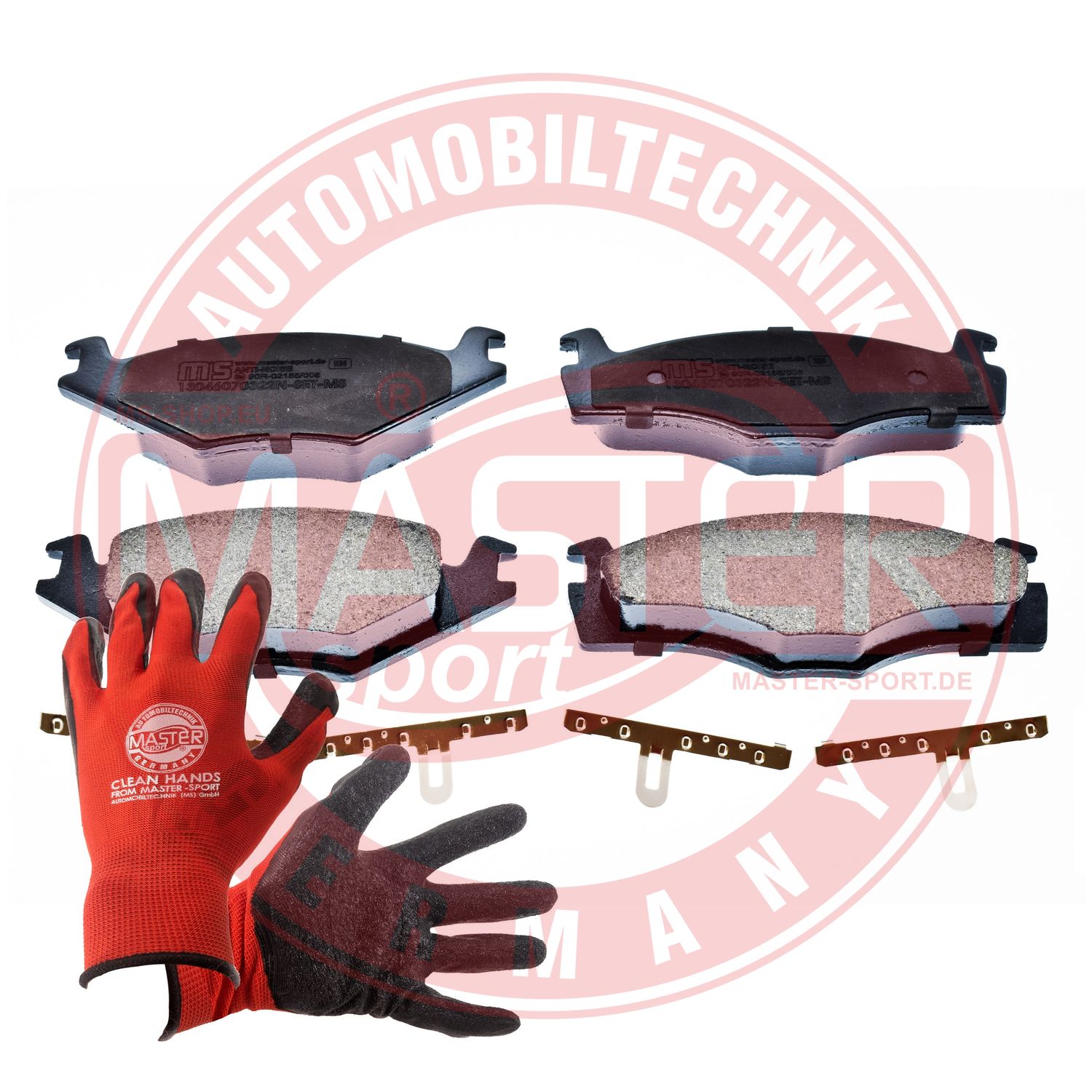 Brake Pad Set, disc brake (13046070322N-SET-MSP)