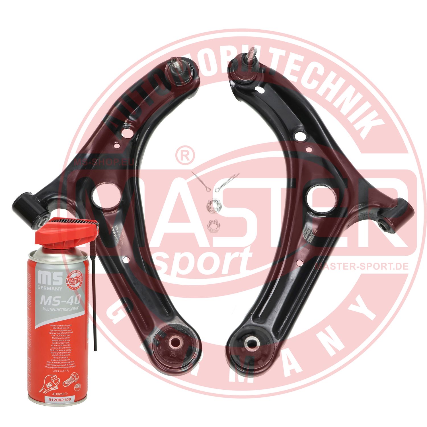 Control/Trailing Arm Kit, wheel suspension (36897/1-KIT-MSP)