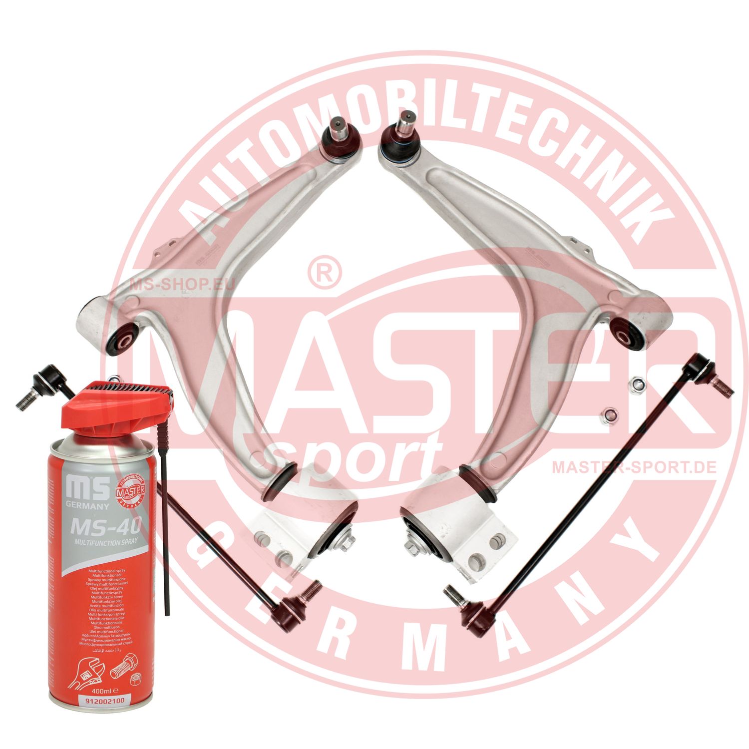Control/Trailing Arm Kit, wheel suspension (36997/1-KIT-MSP)