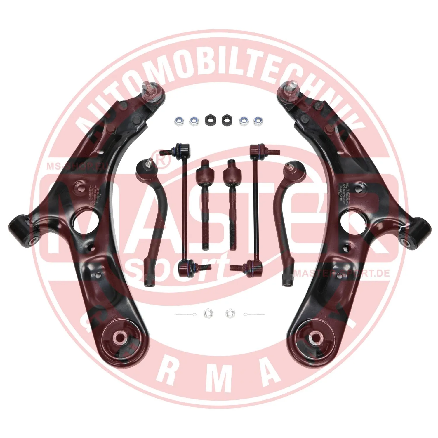 Control/Trailing Arm Kit, wheel suspension (36963/1-KIT-MS)