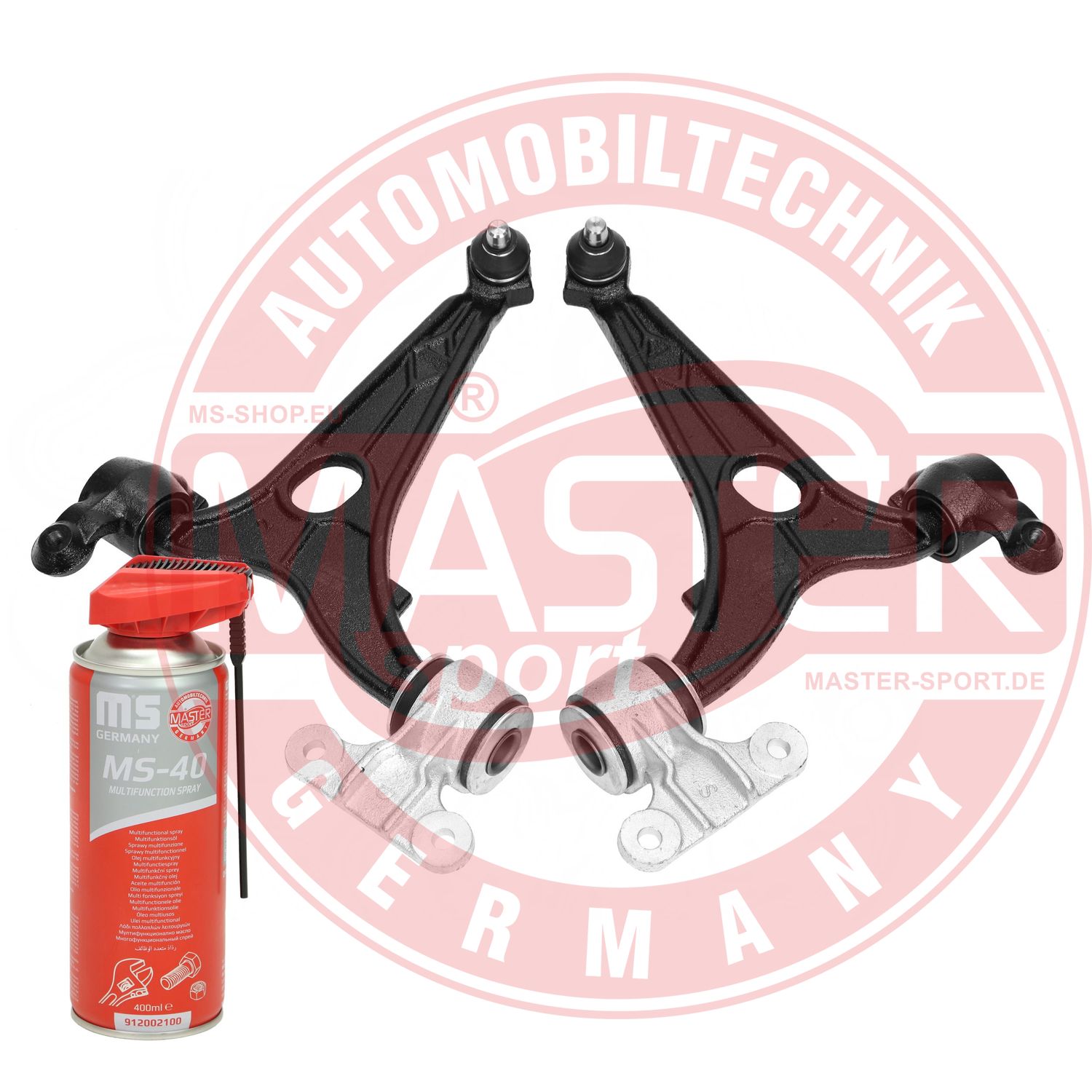 Control/Trailing Arm Kit, wheel suspension (37026-KIT-MSP)