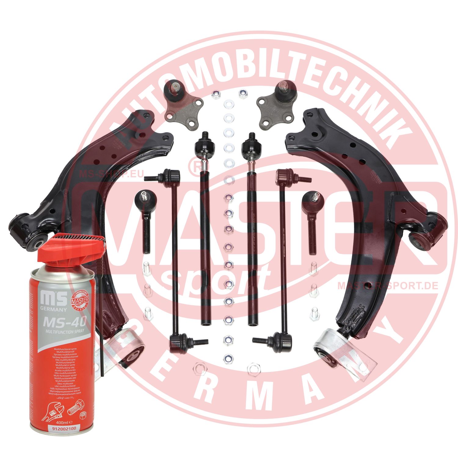 Control/Trailing Arm Kit, wheel suspension (37169/3-KIT-MSP)