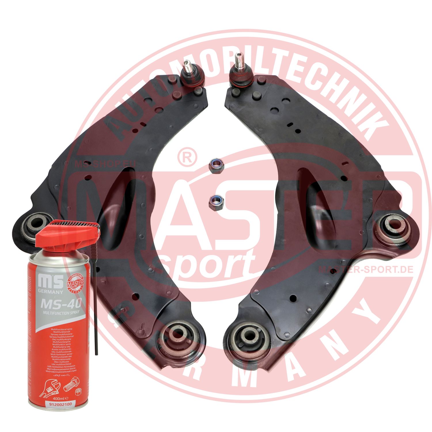 Control/Trailing Arm Kit, wheel suspension (36913/1-KIT-MSP)