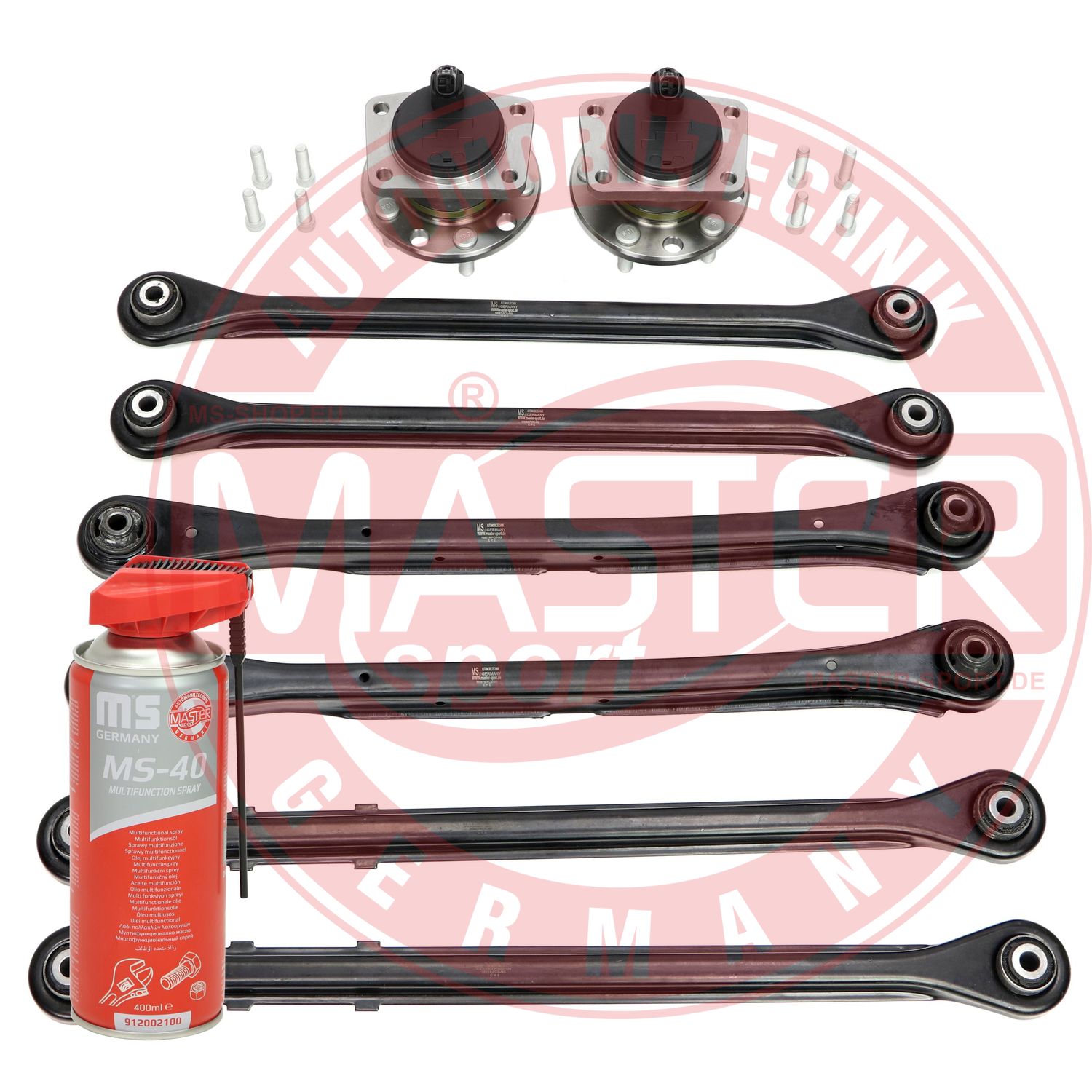 Control/Trailing Arm Kit, wheel suspension (36840/2-SET-MSP)