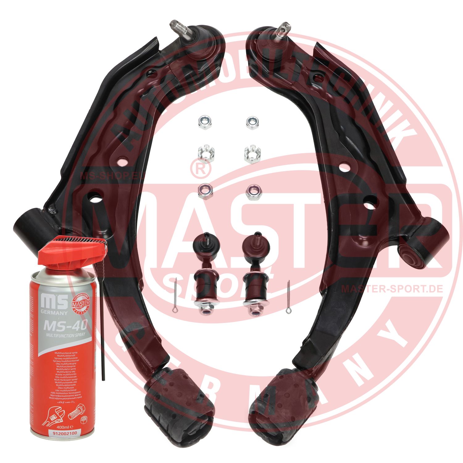 Control/Trailing Arm Kit, wheel suspension (37100/2-KIT-MSP)
