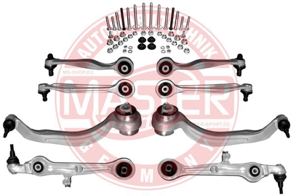 Control/Trailing Arm Kit, wheel suspension (36814/1-SET-MS)