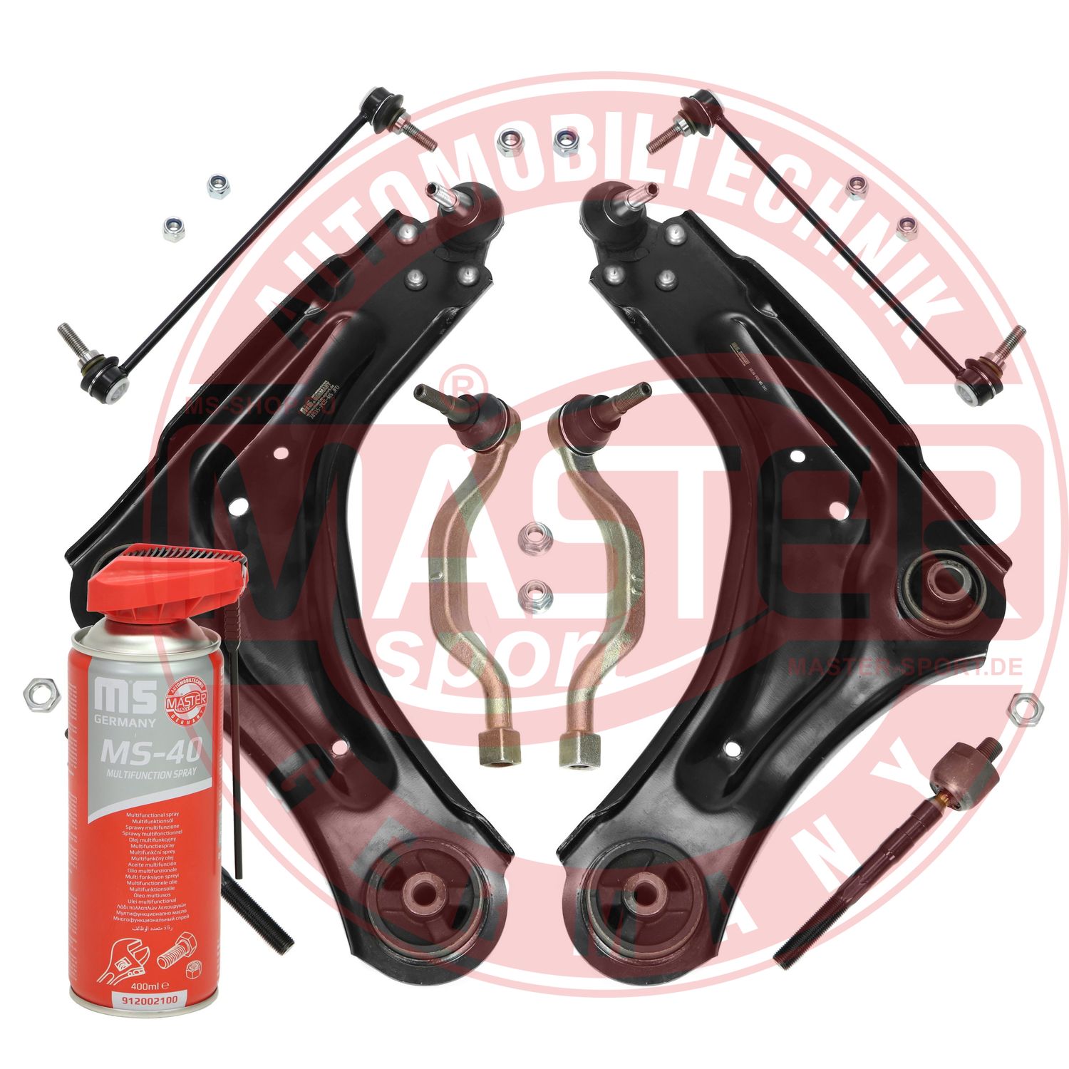 Control/Trailing Arm Kit, wheel suspension (36919/1-KIT-MSP)