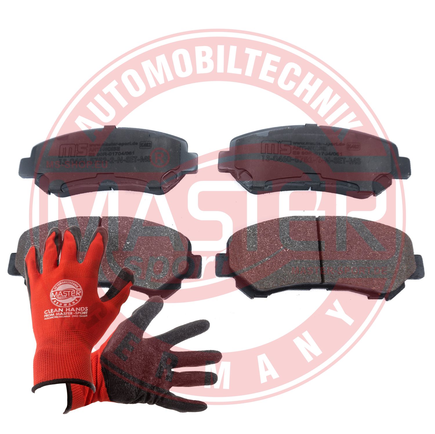 Brake Pad Set, disc brake (13046057522N-SET-MSP)