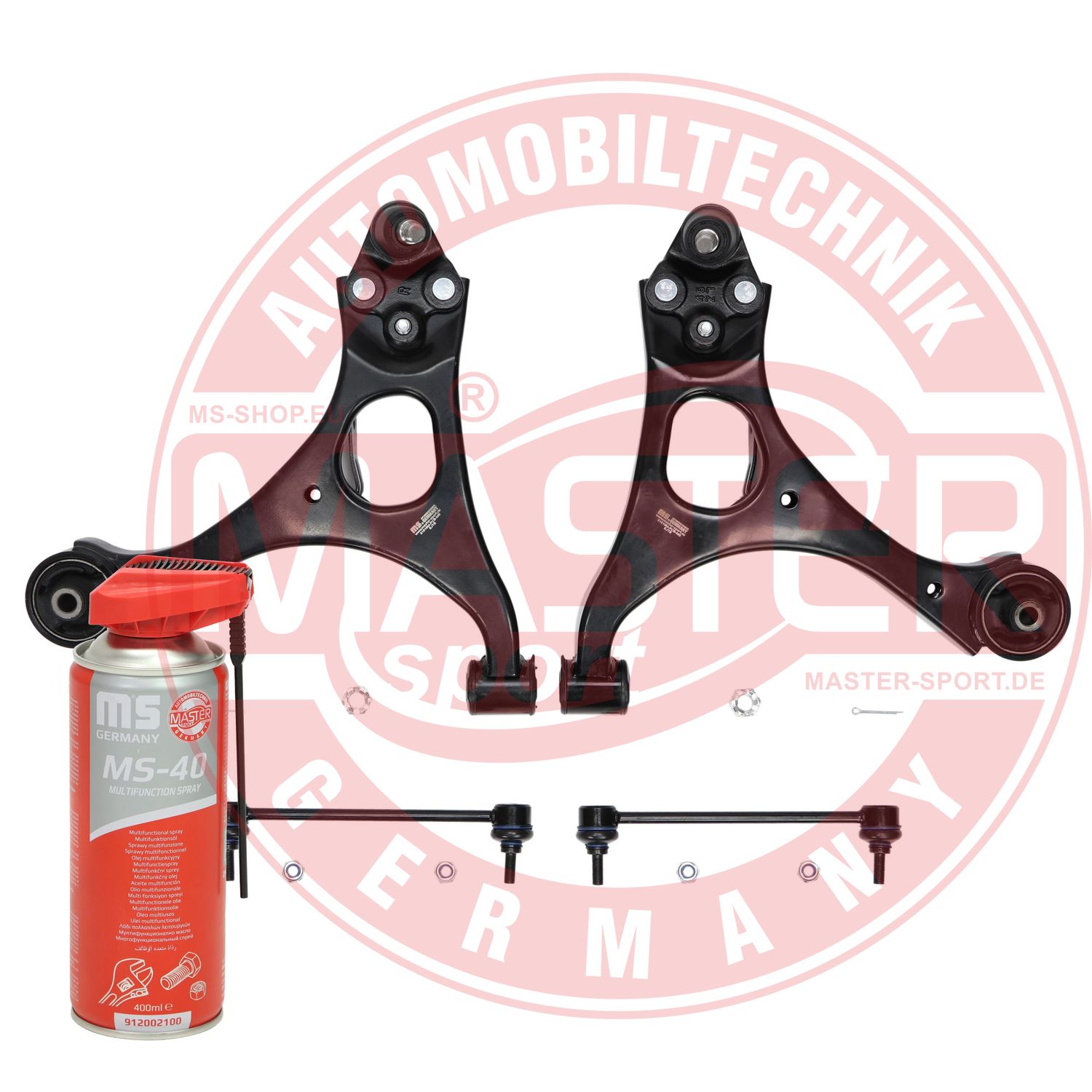 Control/Trailing Arm Kit, wheel suspension (37154/1-KIT-MSP)