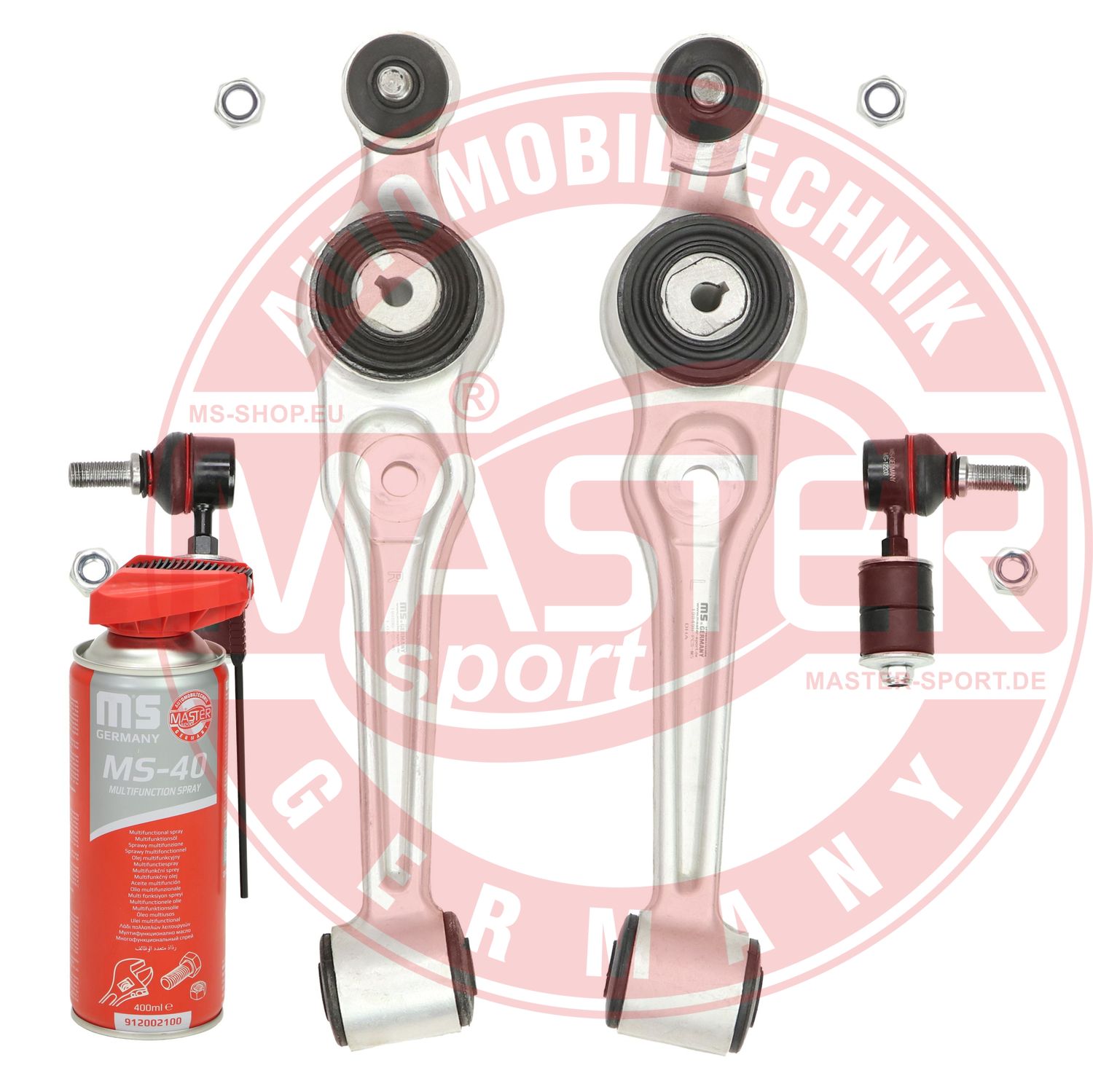 Control/Trailing Arm Kit, wheel suspension (37140/1-KIT-MSP)