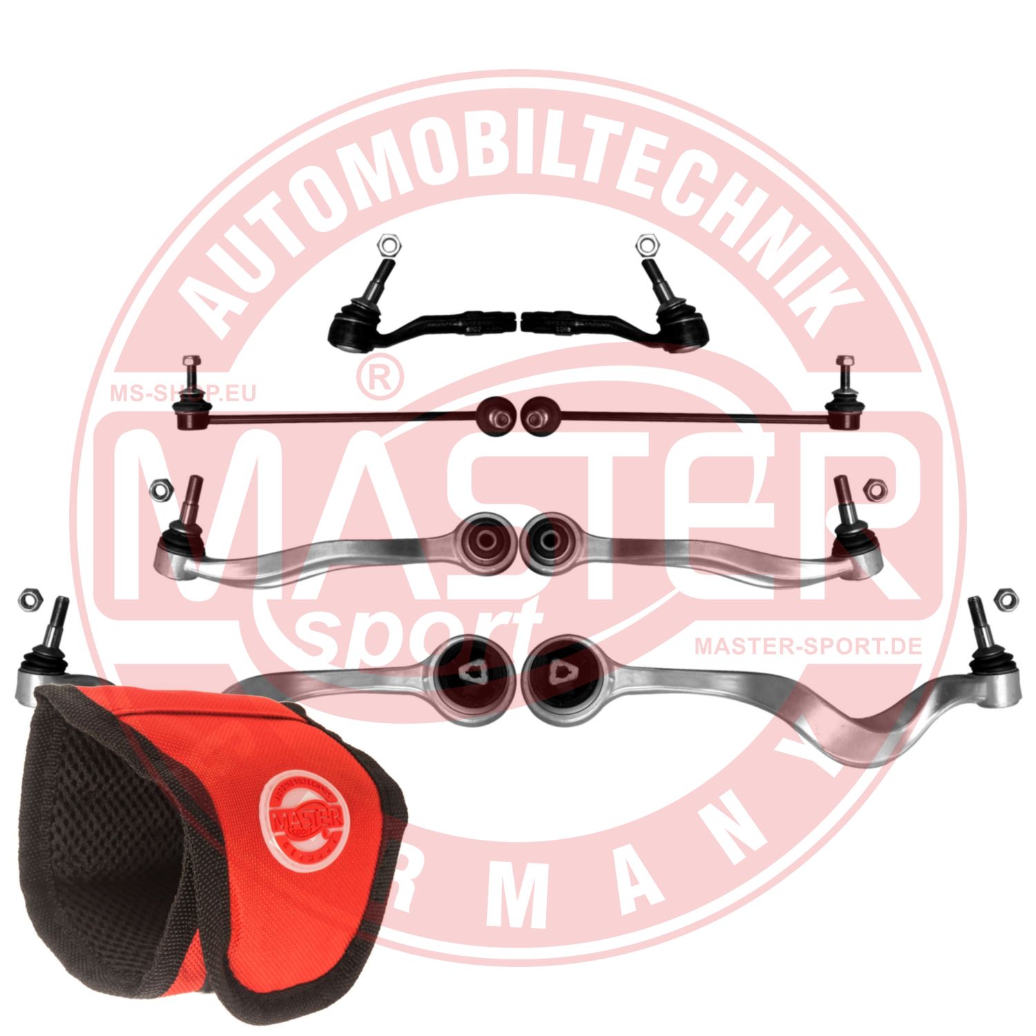 Control/Trailing Arm Kit, wheel suspension (36832-SET-MSM)