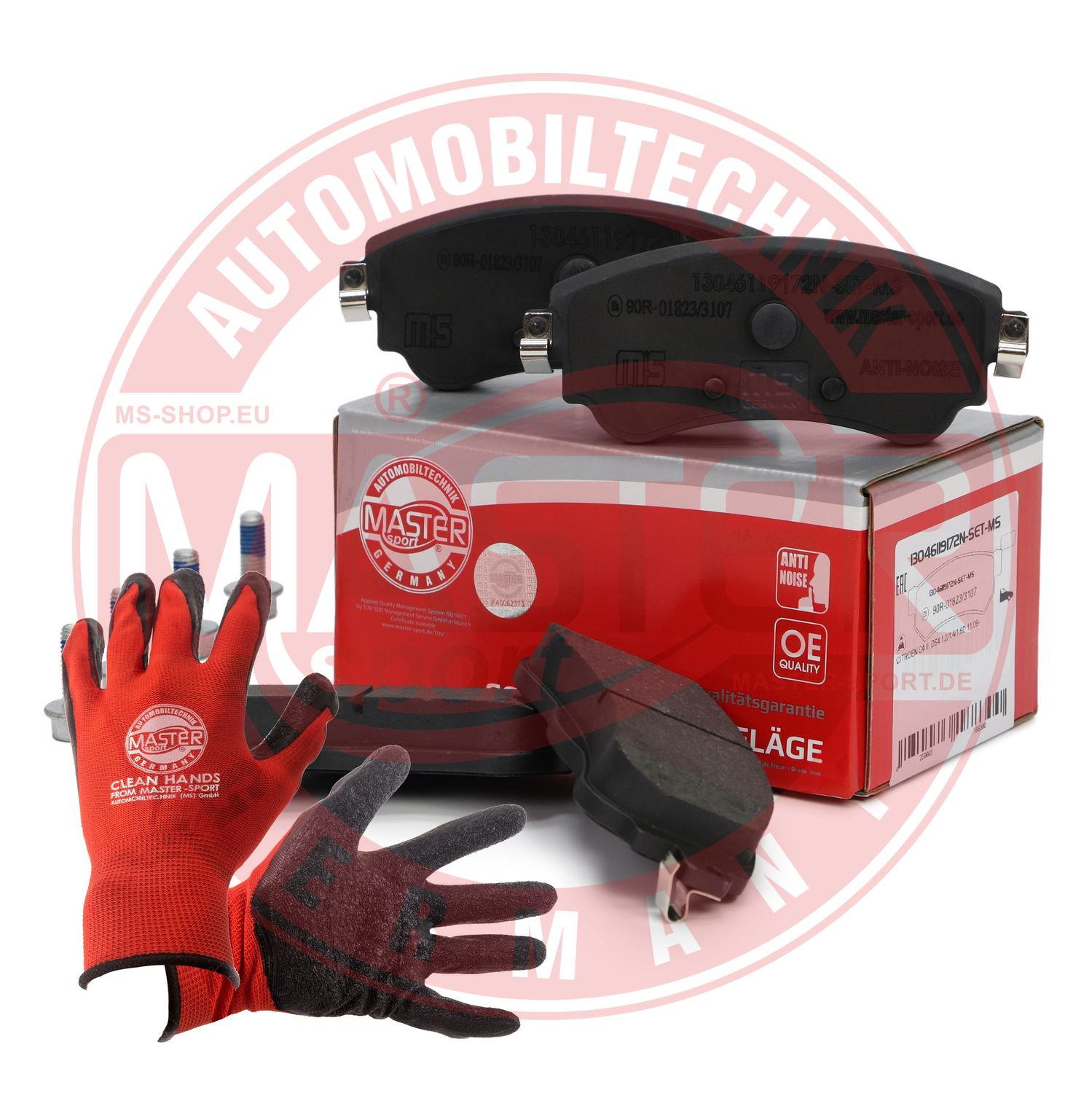 Brake Pad Set, disc brake (13046119172N-SET-MSP)