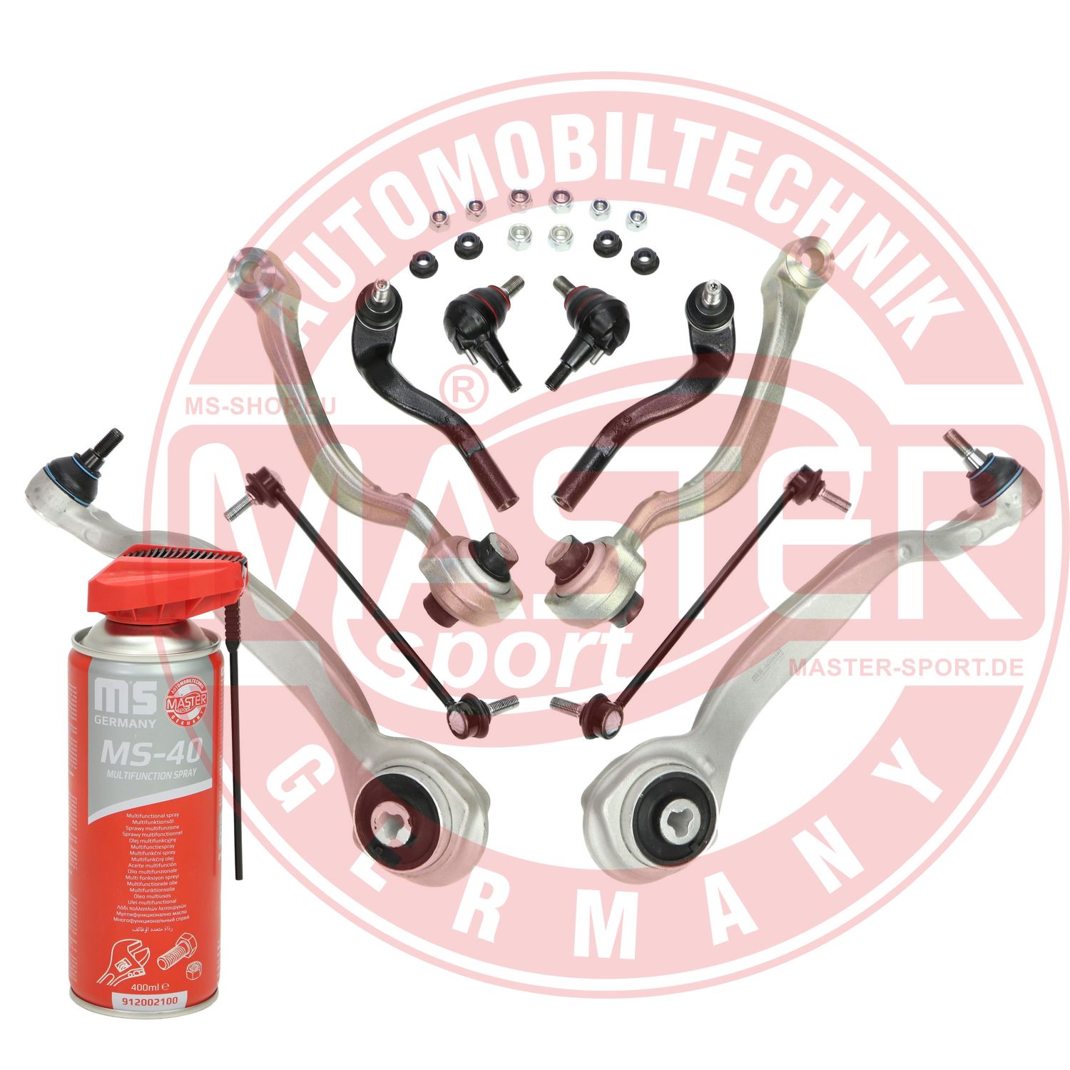 Control/Trailing Arm Kit, wheel suspension (36838-KIT-MSP)