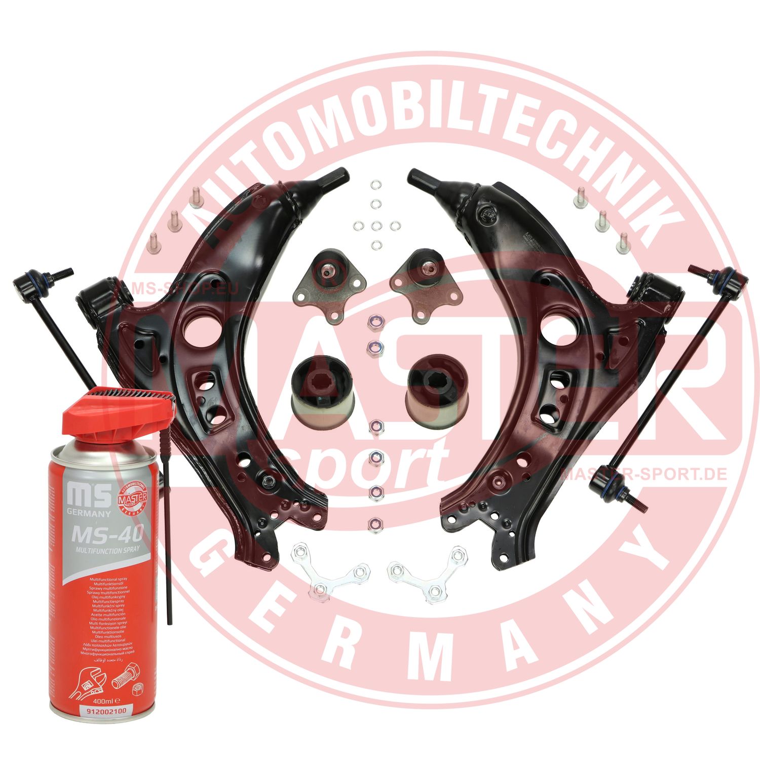 Control/Trailing Arm Kit, wheel suspension (36808/2-SET-MSP)