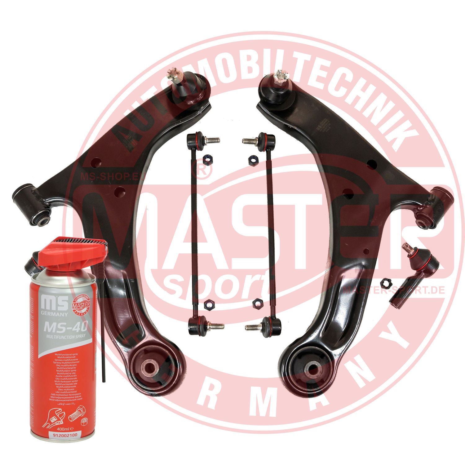 Control/Trailing Arm Kit, wheel suspension (36906-KIT-MSP)