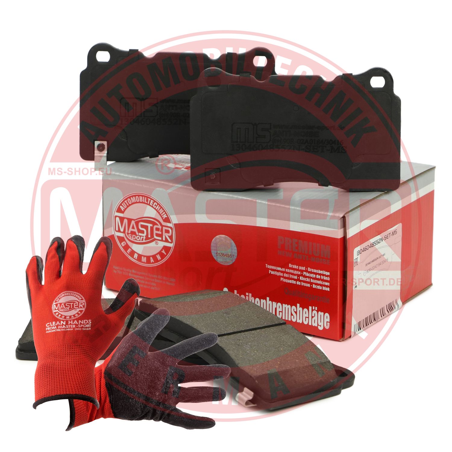 Brake Pad Set, disc brake (13046048552N-SET-MSP)