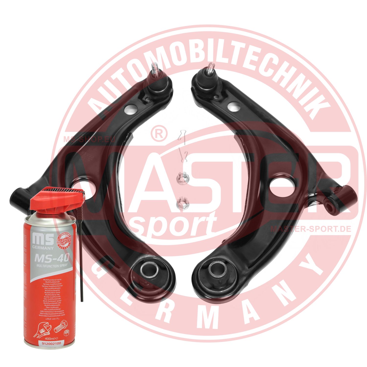 Control/Trailing Arm Kit, wheel suspension (36896/1-KIT-MSP)