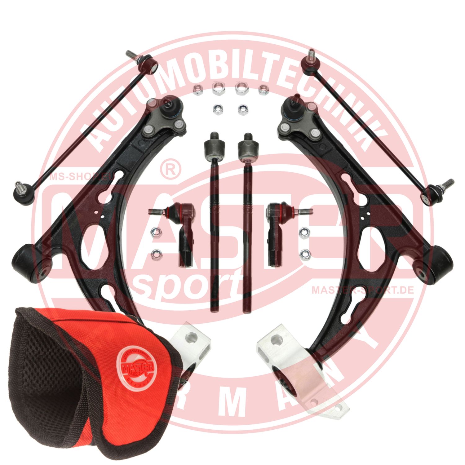 Control/Trailing Arm Kit, wheel suspension (36834/1-SET-MSM)