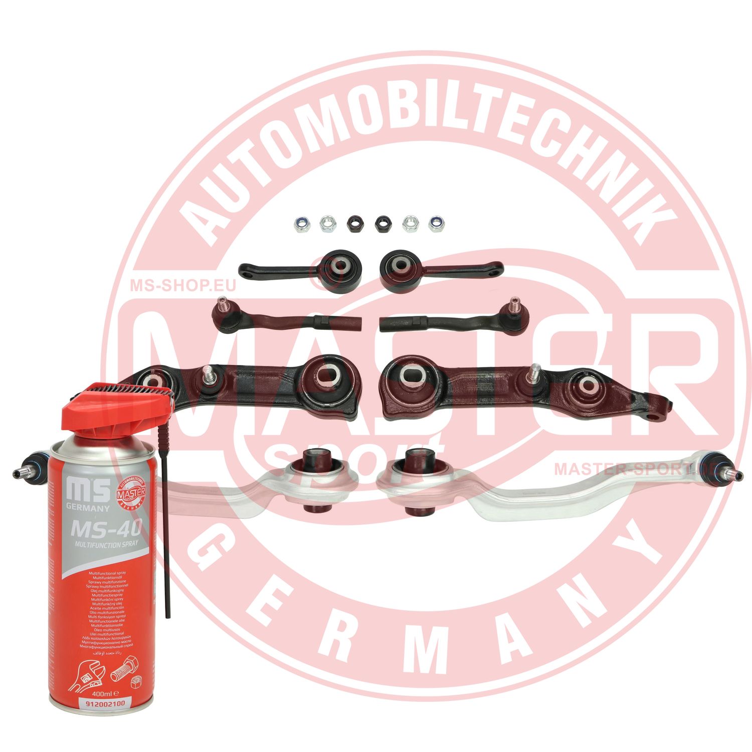 Control/Trailing Arm Kit, wheel suspension (36825/3-SET-MSP)
