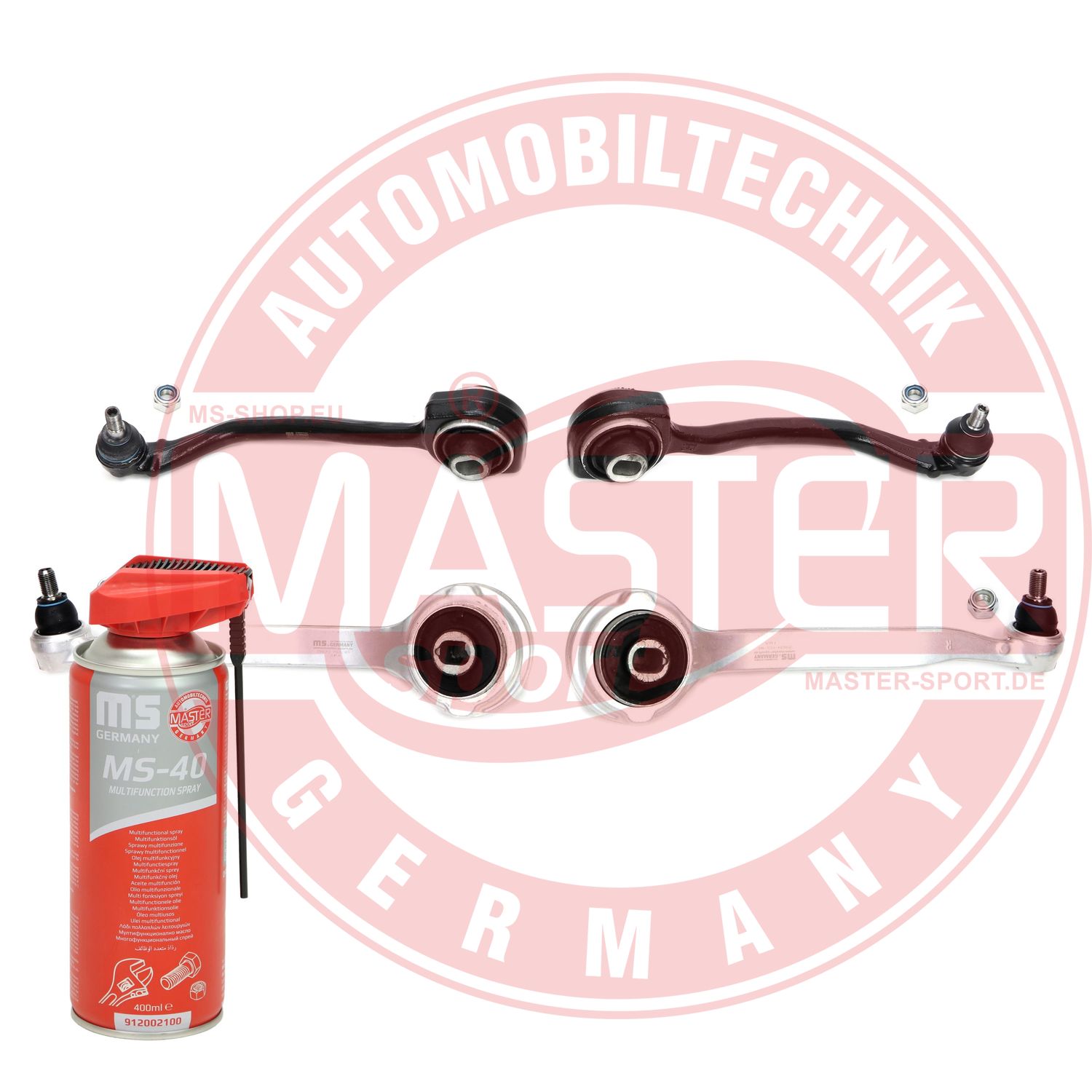 Control/Trailing Arm Kit, wheel suspension (37018-KIT-MSP)
