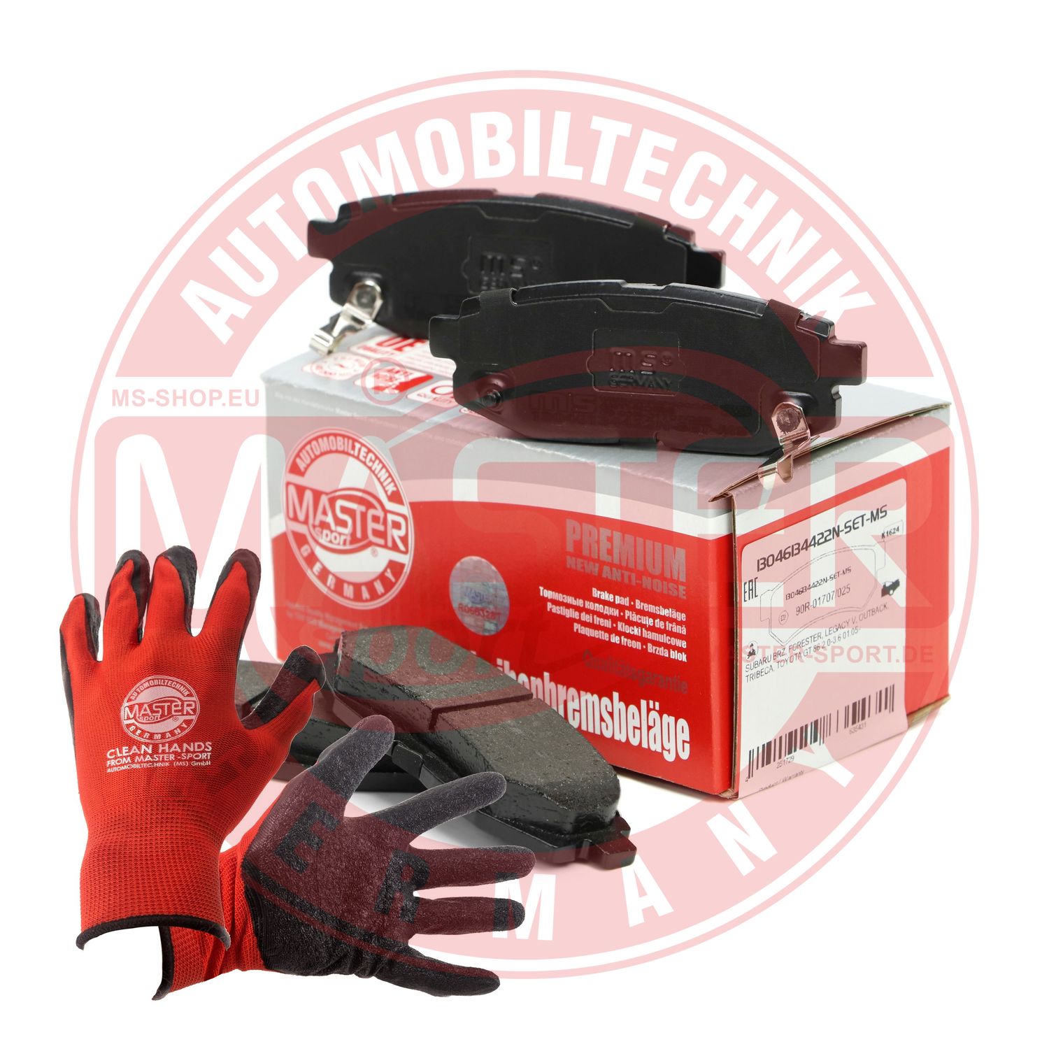 Brake Pad Set, disc brake (13046134422N-SET-MSP)
