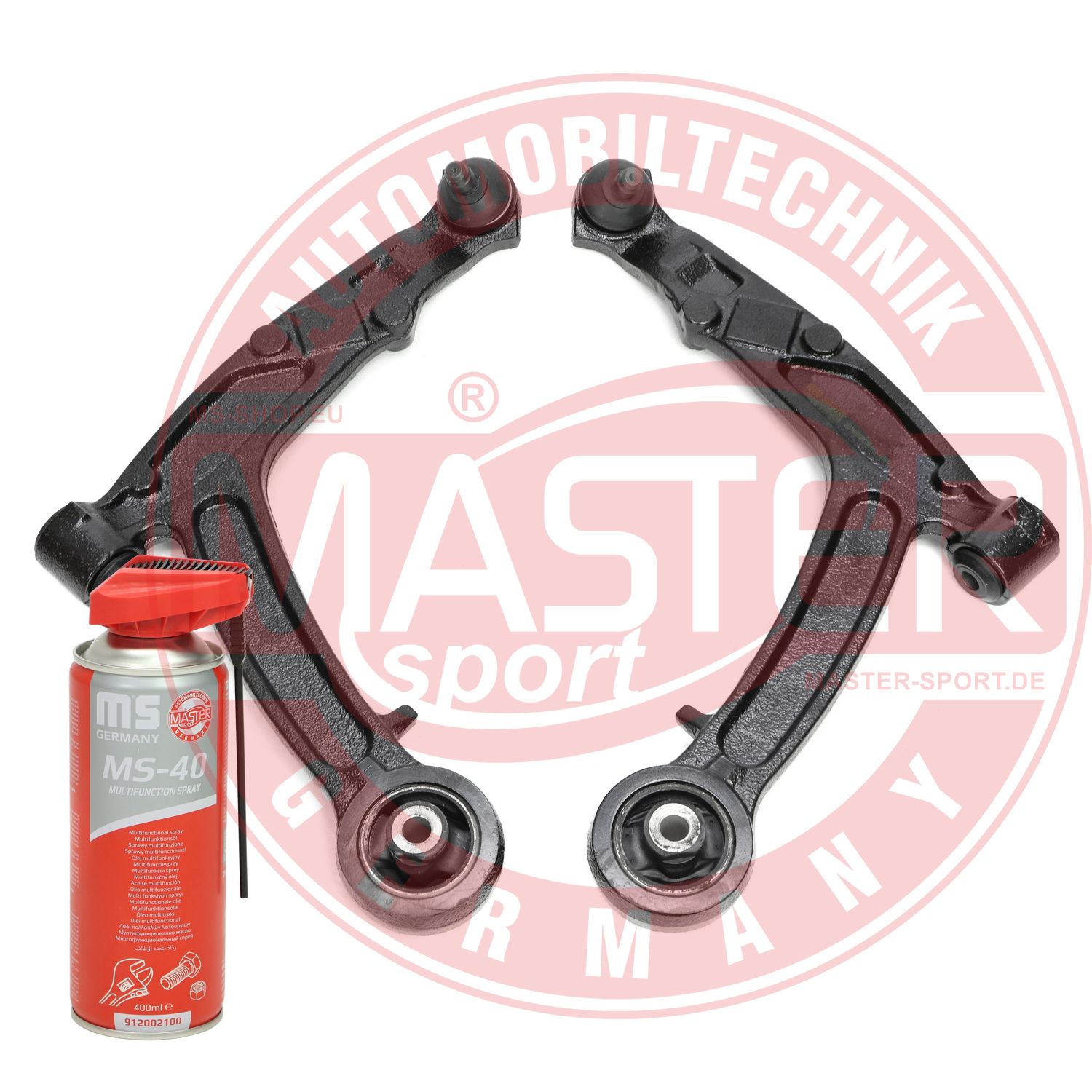 Control/Trailing Arm Kit, wheel suspension (36810/2-SET-MSP)