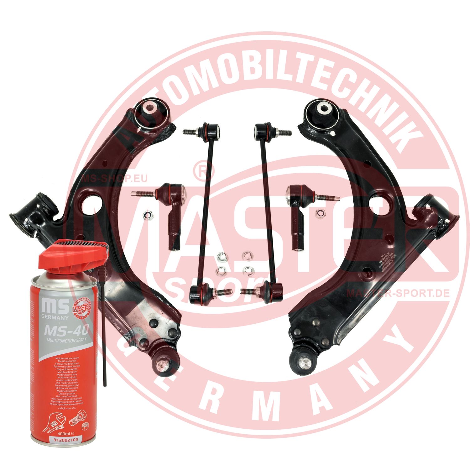 Control/Trailing Arm Kit, wheel suspension (36977/2-KIT-MSP)