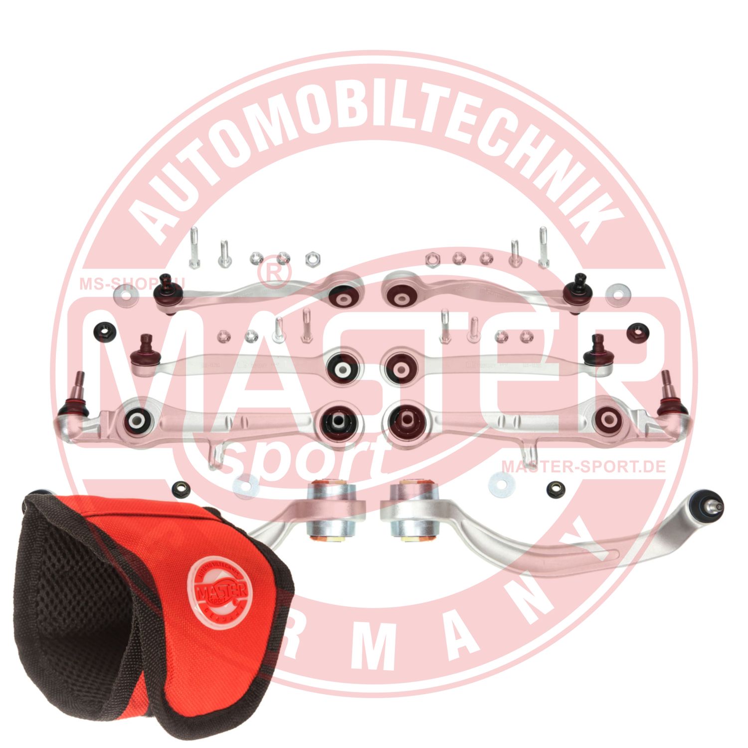 Control/Trailing Arm Kit, wheel suspension (36814/1-SET-MSM)