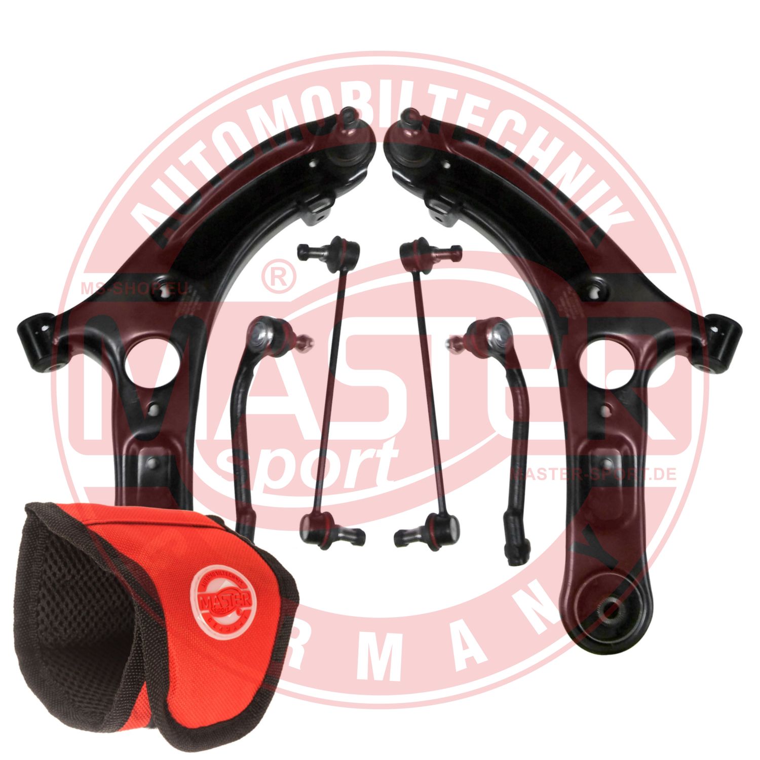 Control/Trailing Arm Kit, wheel suspension (36966-KIT-MSM)