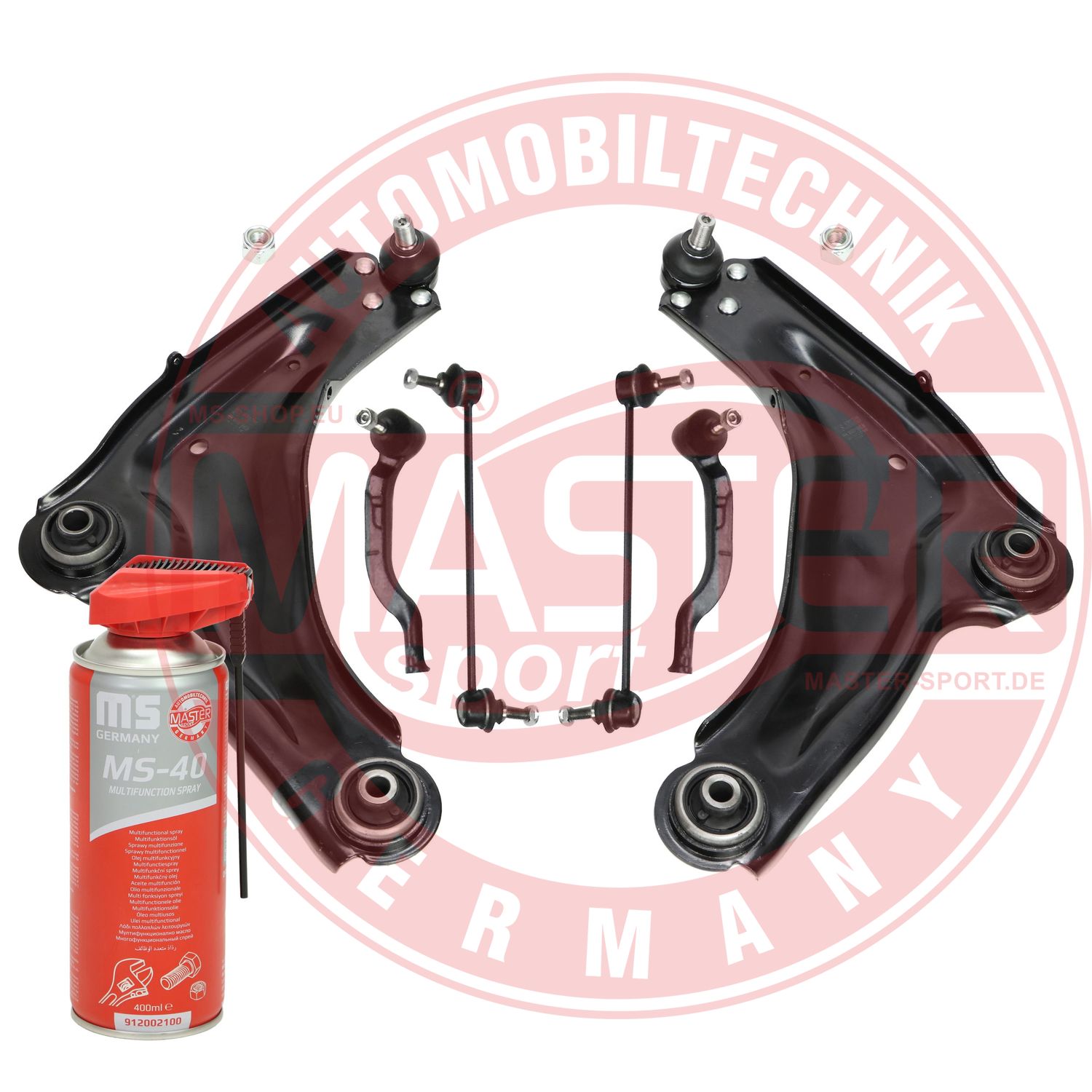 Control/Trailing Arm Kit, wheel suspension (36921-KIT-MSP)