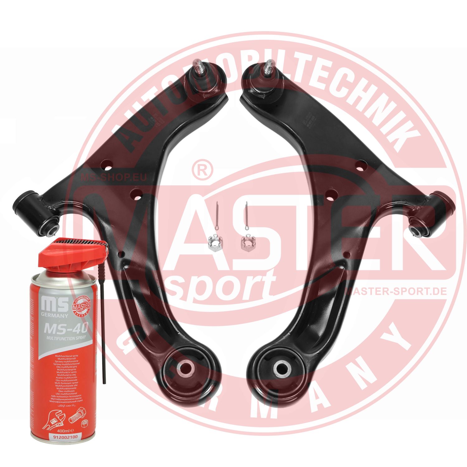Control/Trailing Arm Kit, wheel suspension (36906/1-KIT-MSP)