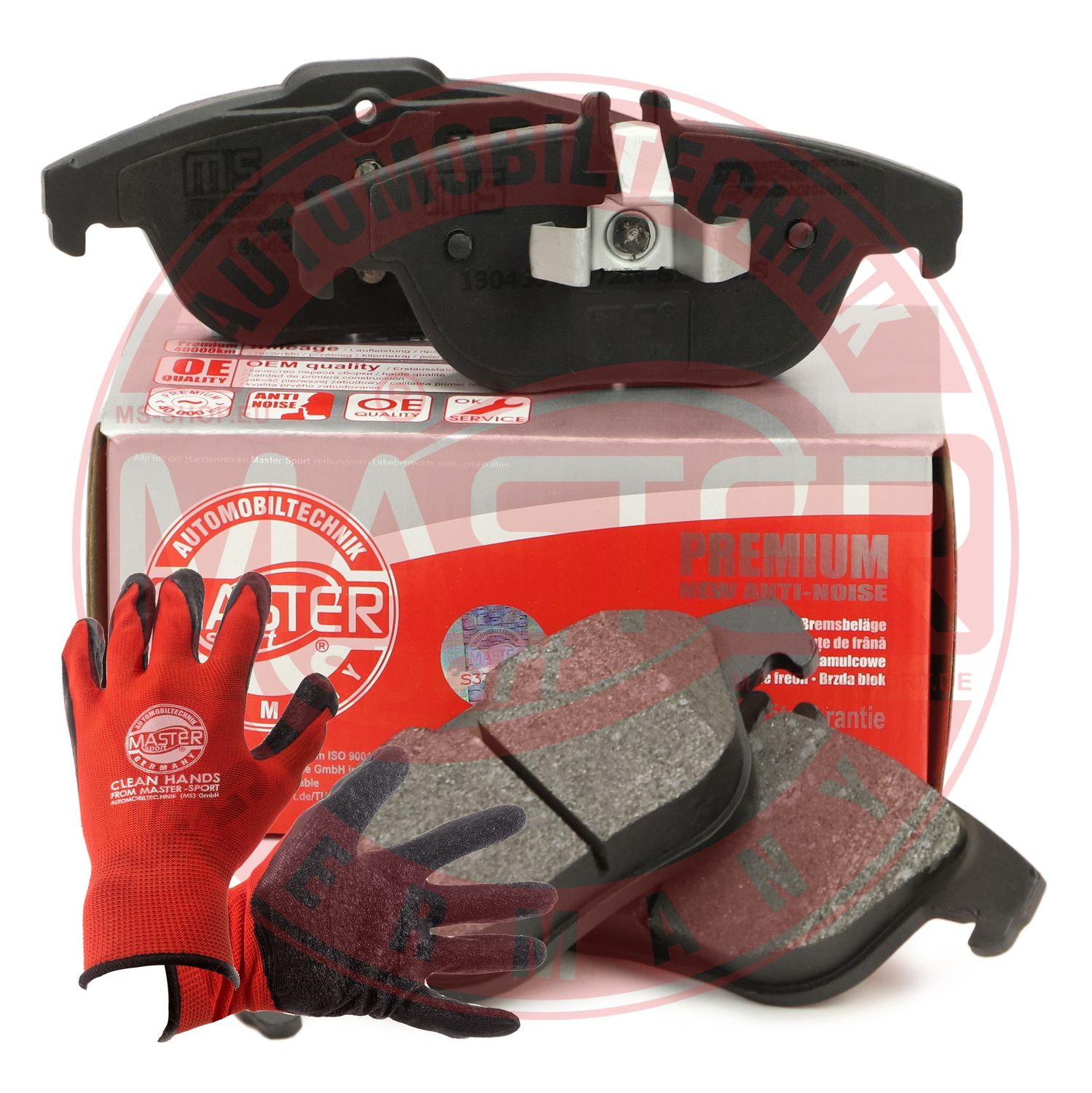 Brake Pad Set, disc brake (13046072572N-SET-MSP)