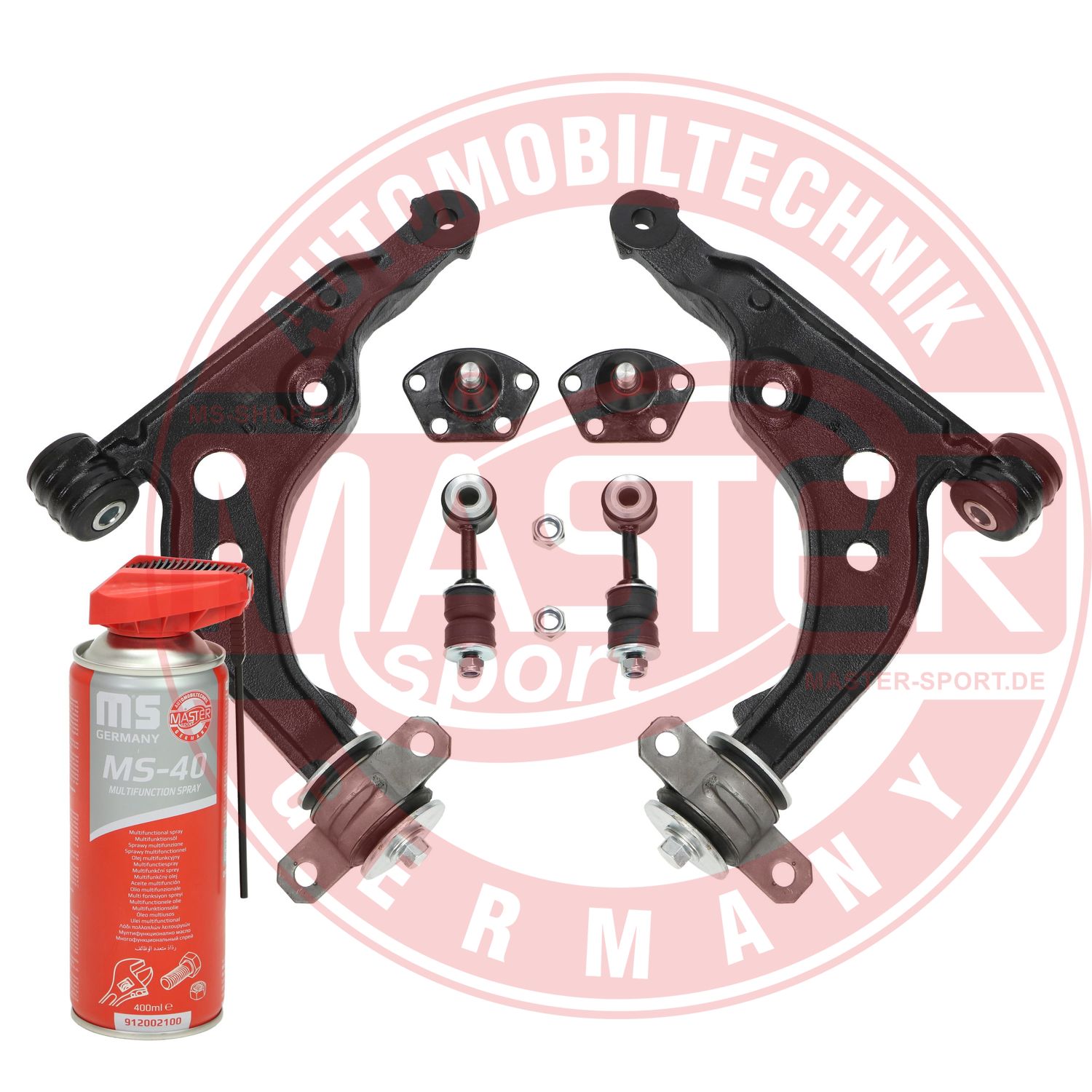 Control/Trailing Arm Kit, wheel suspension (36924/1-KIT-MSP)