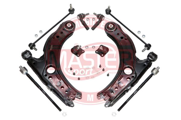 Control/Trailing Arm Kit, wheel suspension (36812/3-SET-MS)