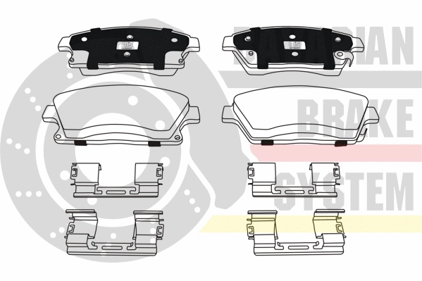 Brake Pad Set, disc brake (K6072632)