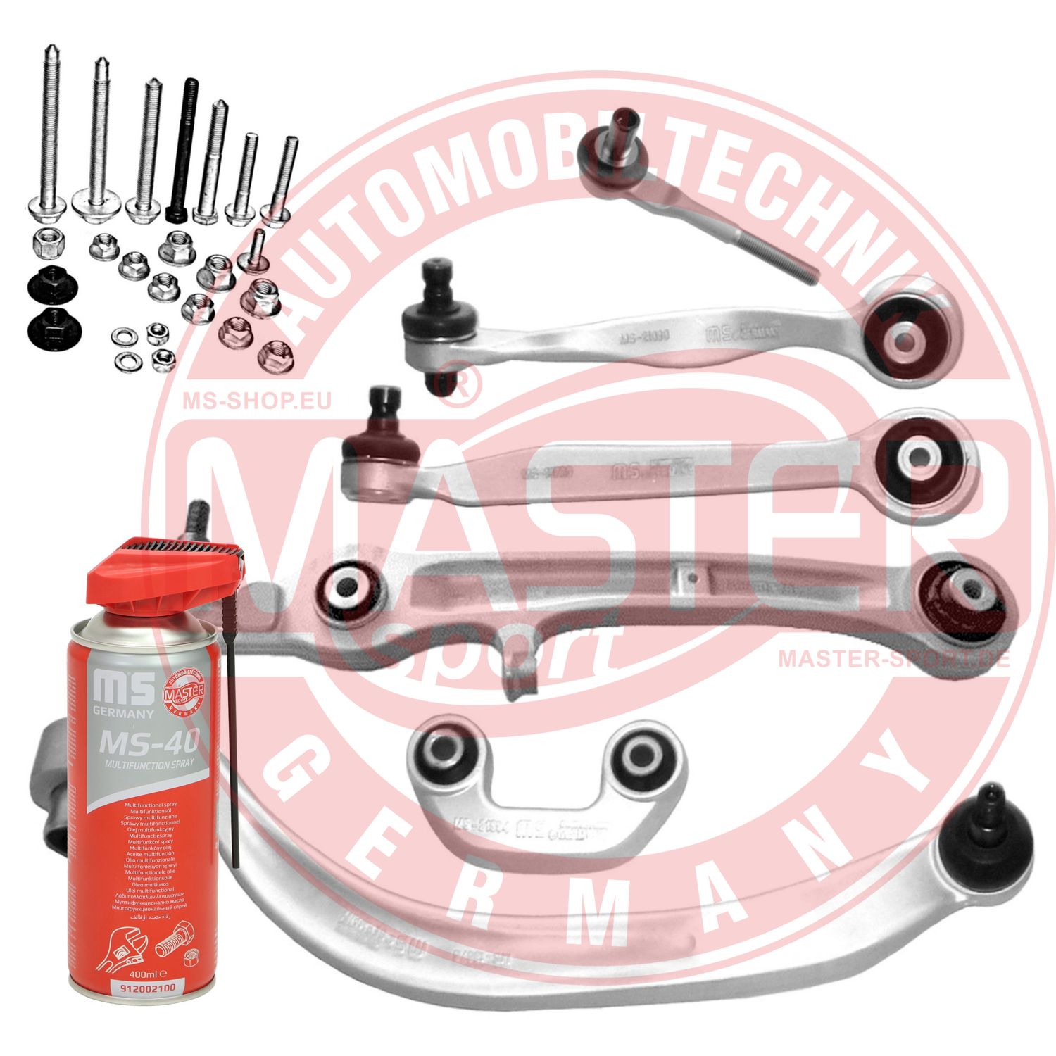 Control/Trailing Arm Kit, wheel suspension (36796L-SET-MSP)