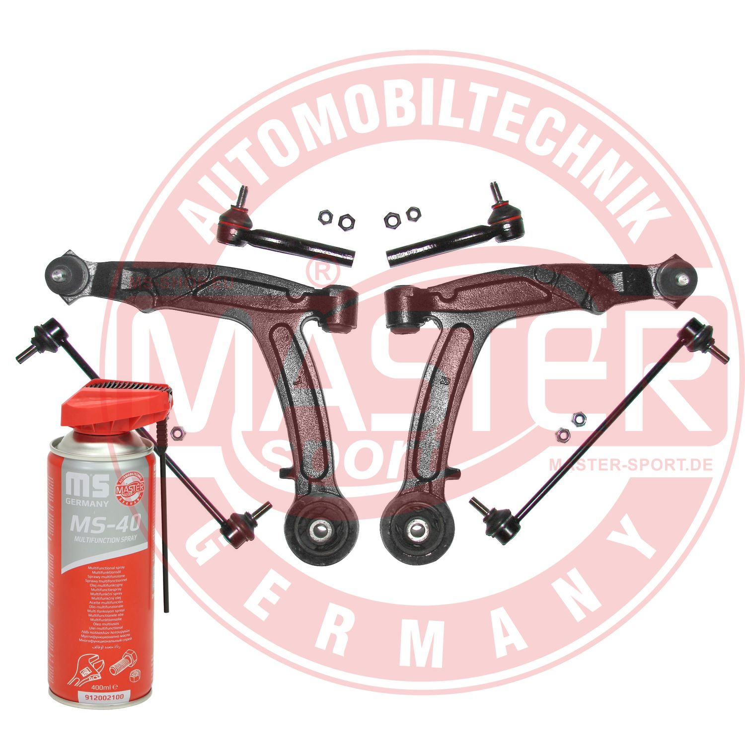 Control/Trailing Arm Kit, wheel suspension (36810-SET-MSP)