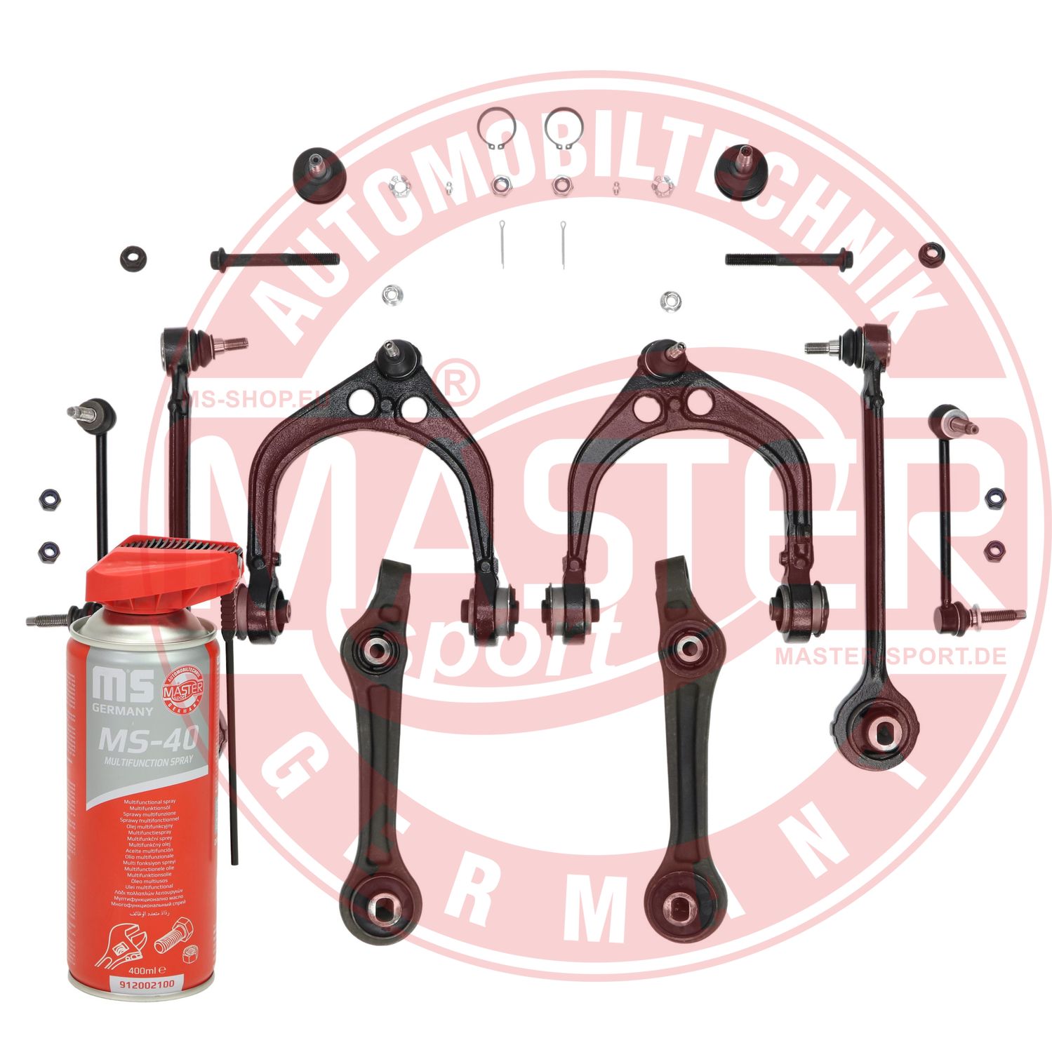 Control/Trailing Arm Kit, wheel suspension (37167/1-KIT-MSP)