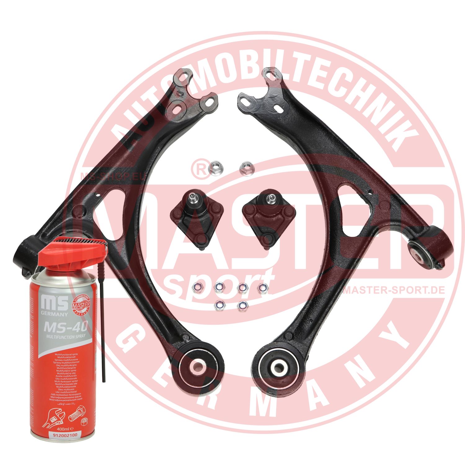 Control/Trailing Arm Kit, wheel suspension (36889/1-KIT-MSP)