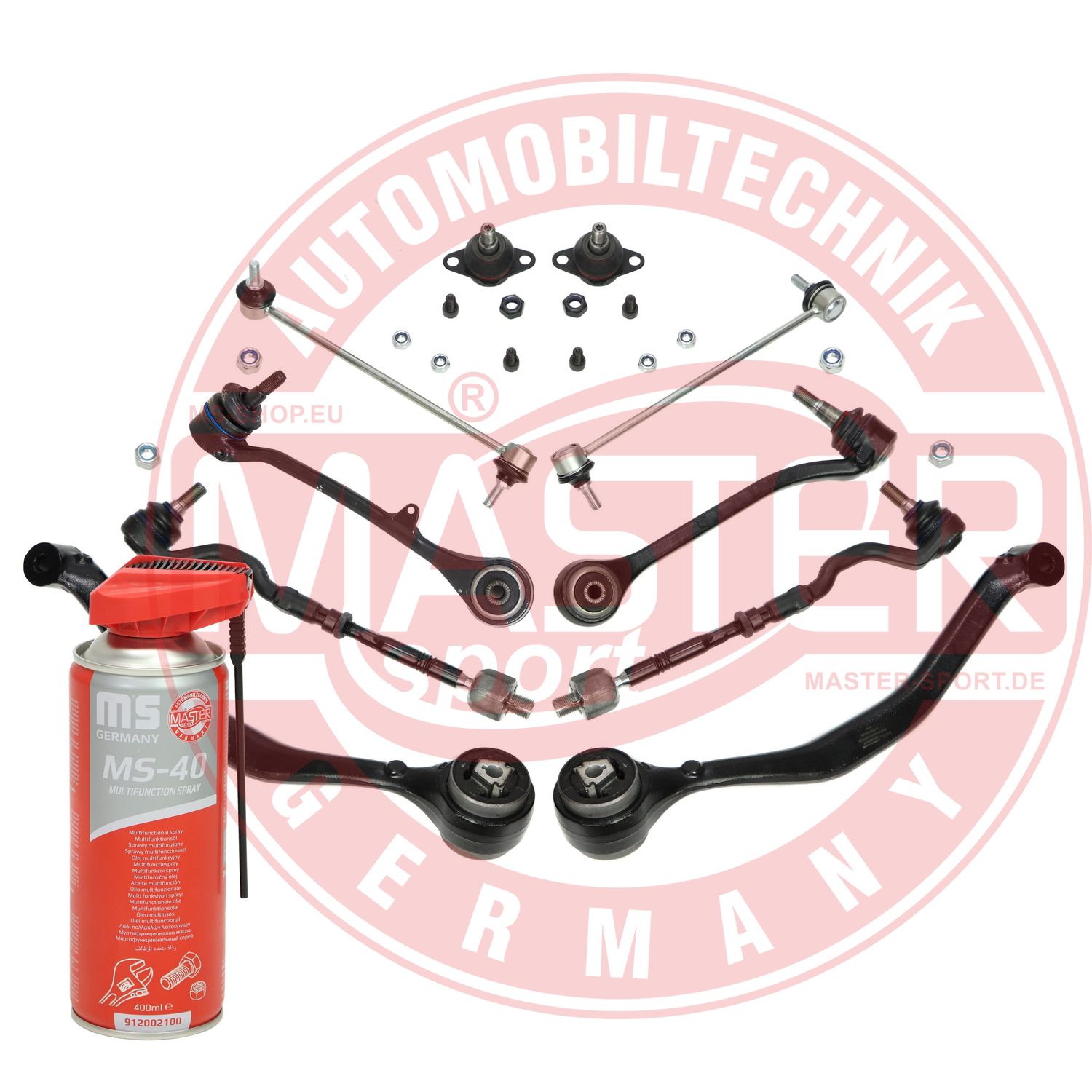 Control/Trailing Arm Kit, wheel suspension (36858/1-KIT-MSP)