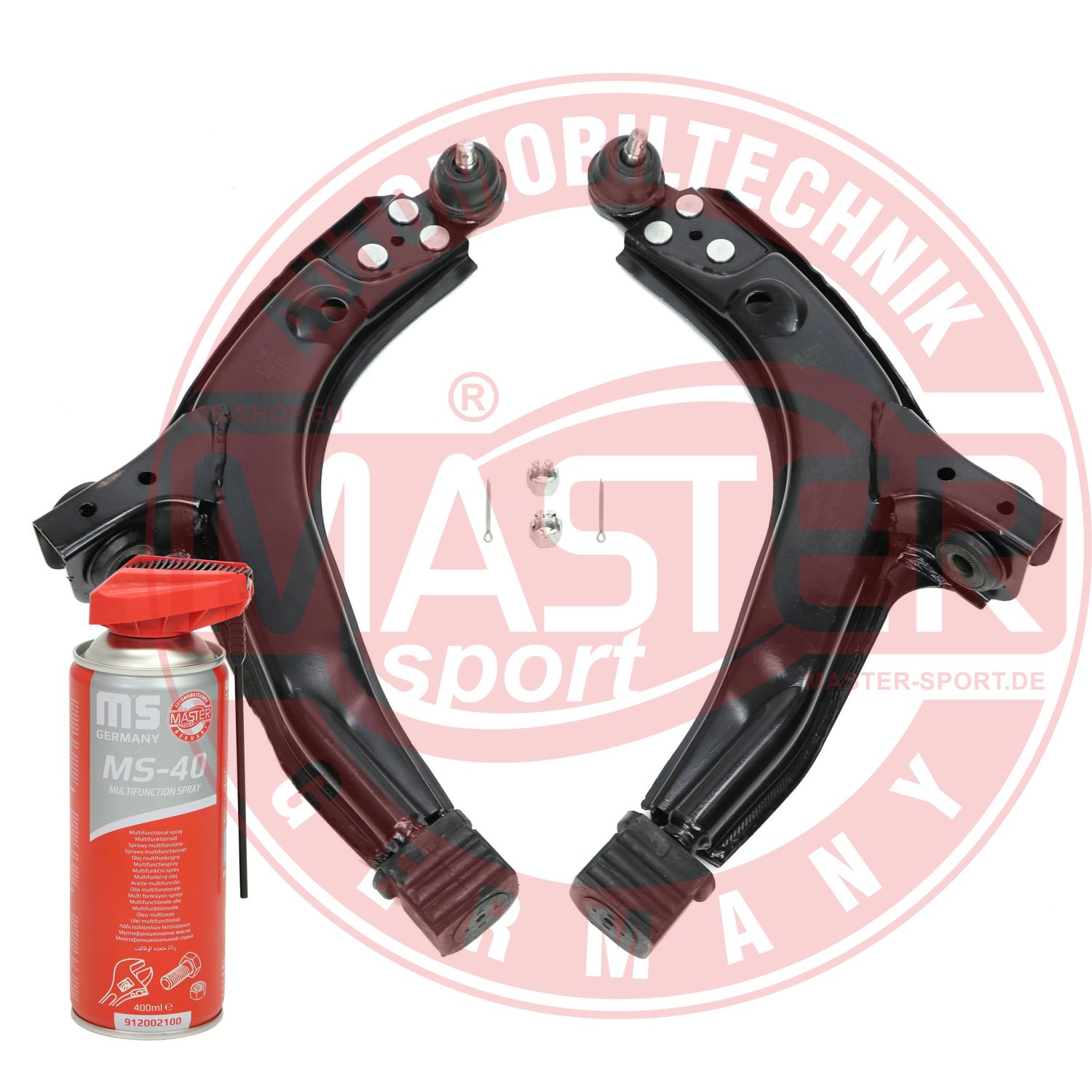 Control/Trailing Arm Kit, wheel suspension (36980/1-KIT-MSP)