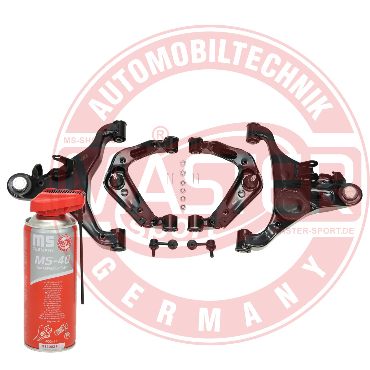 Control/Trailing Arm Kit, wheel suspension (36940/2-KIT-MSP)